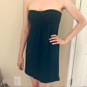 Navy Strapless J Crew Dress